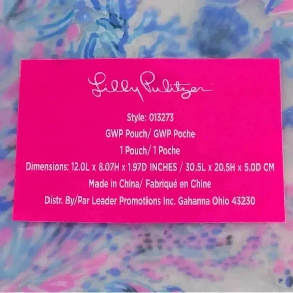 NWT! Lilly Pulitzer Celestial Blue pouch! - Picture 16 of 16